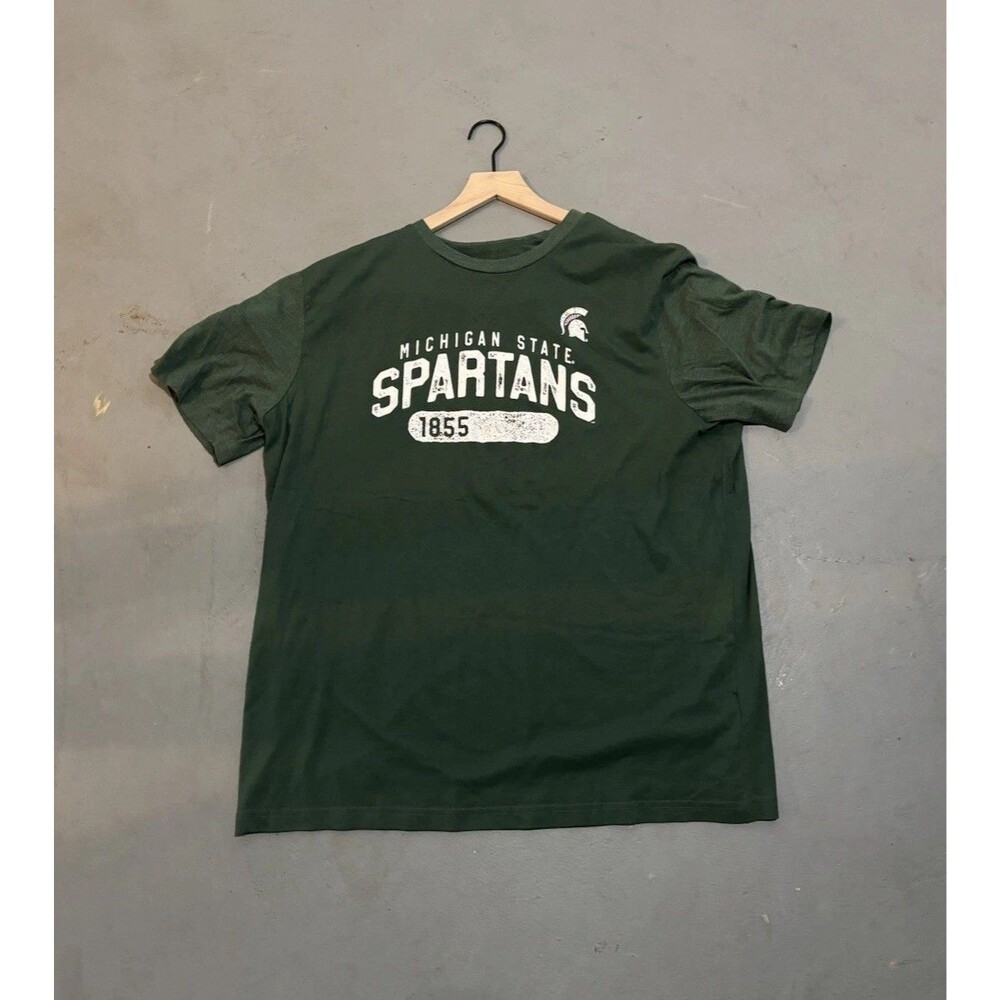 Michigan State Spartans Captivating Green 1885 Graphic t-shirt 2XL